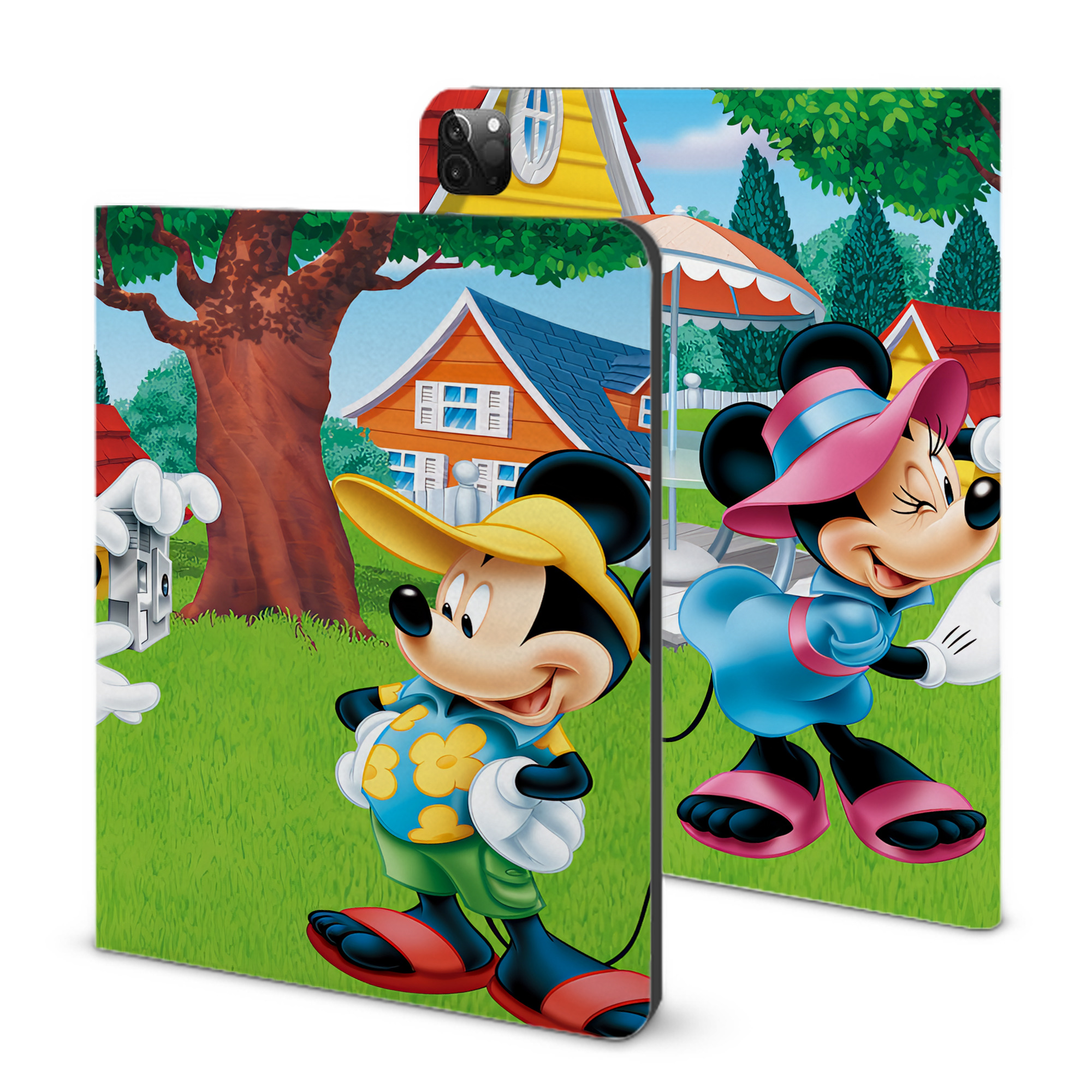 （画像用） ミッキーマウス Mickey Mouse IPadケース ペンホルダー付き ブックスタイルデザイン